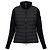 Moncler Cardigã de Lã com Zíper e Acolchoado para Mulher Preto - vista 2