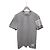 Thom Browne Grau gestreiftes Jersey T-Shirt mittlerer Gewichtsklasse