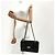 Chanel Borsa a Tracolla in Vernice con Catena Nera - vista 4