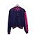 Louis Vuitton Strick-Bomberjacke mit violettem Block-Monogramm