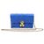 Dior Borsa a tracolla WOC Addict in pelle d'agnello Cannage blu
