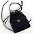 Prada Bolso bucket crossbody de nylon con logo triangular Negro - vista 3