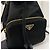 Prada Bolso bucket crossbody de nylon con logo triangular Negro - vista 6