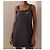 Prada Washed Denim Mini-Kleid Schwarz - Ansicht 7