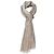 Gucci Sciarpa in jacquard di lana e seta Beige