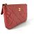Chanel Mini Pochette Caviar Rosa in Pelle - vista 6