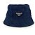 Prada Triangle Logo Denim Bucket Hat - view 3