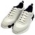 Hermès Bouncing Sneakers White Leather Black Blanc - vista 5