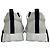 Hermès Bouncing Sneakers White Leather Black Blanc - vista 6