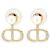 Dior Orecchini tribali con perle e cristalli da donna (Gold/White)