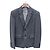Thom Browne Wool Classic Check Suit Gray