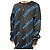 Balenciaga Intarsia Pullover Knit Black Blue