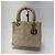 Dior Borsa Tote Lady Cannage Ivory Silver Small - vista 3