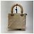 Dior Borsa Tote Lady Cannage Ivory Silver Small - vista 8