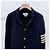 Thom Browne Milano Stitch Blazer Cardigan mit diagonalem Armband Navy - Ansicht 2