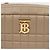 Burberry Mini Borsa Camera Matelassé Beige - vista 3