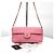 Chanel Borsa a spalla baguette Chocolate Bar con catena Rosa - vista 6