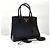 Prada Borsa Tote in pelle Saffiano Borsa a tracolla Nero - vista 4
