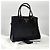 Prada Borsa Tote in pelle Saffiano Borsa a tracolla Nero - vista 7