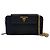 Prada Borsa a tracolla con catena in pelle Saffiano Nero