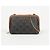 Céline Clutch con catena Triumph in tela e vitello - vista 2