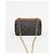 Céline Clutch con catena Triumph in tela e vitello - vista 4