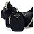 Prada Borsa a tracolla Re-Edition in nylon nera - vista 2