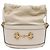 Gucci Borsa bucket bianca in pelle Horsebit