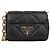 Prada Bolsa de Ombro Matelassê em Patchwork de Nappa com Corrente Dourada