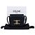 Céline Mini Cloud em couro de bezerro brilhante preto