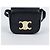 Céline Mini Cloud em couro de bezerro brilhante preto - vista 2