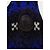 Moncler Navy Blue Nordic Pattern Leather Logo Mockneck Knit - view 3