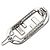 Fendi Fermi capelli Crystal Silver FF Lock - vista 3