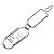 Fendi Fermi capelli Crystal Silver FF Lock - vista 5
