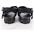 Prada Sandali ciabatte in pelle argento con Velcro - vista 4