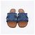 Céline Mule Marina Fringe in Denim - vista 10