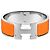 Hermès Orange Silver Clic Clac PM