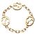 Gucci Anillo entrelazado de oro amarillo Talla