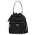 Prada Borsa a secchiello Duet Nylon New Bucket Bag Black Gold