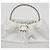 Maison Martin Margiela Mini borsa a secchiello da donna in tela bianca - vista 3