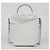 Maison Martin Margiela Mini borsa a secchiello da donna in tela bianca - vista 4