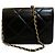 Chanel Clutch de aba 2021 em couro de bezerro acolchoado e strass com corrente - vista 4