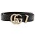 Gucci GG Marmont Torsion Slim Gürtel Black