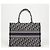 Dior Borsa Book Tote Medium Oblique da donna Blu - vista 5