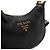 Prada Borsa a tracolla Hobo con logo dorato - vista 9