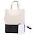 Céline Borsa Cabas Two-Way in pelle di vitello Cream Black