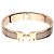 Hermès Bracciale Click Maron Glace Placcato Oro Rosa GM - vista 5