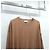 Moncler Maglia marrone con logo patch - vista 3
