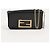 Fendi Mini Borsa a Tracolla FF Logo Chain Nera - vista 2