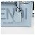 Fendi Borsa a tracolla Mini Boston Sky Blue - vista 3